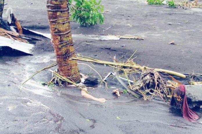 rolly victims A dead person was found in Guinobatan, Albay on Nov. 1, 2020 during the onslaught of typhoon Rolly. COURTESY OF MARYCHRIS OLAVARIO-CUACHIN