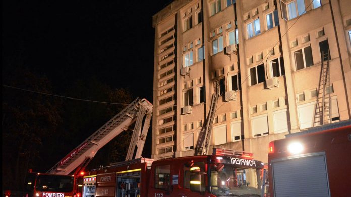 romania fire Photo courtesy of CGTN