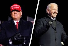 In final pre-election push, Biden, Trump gird for possible court battle US President Donald Trump and Democratic presidential nominee and former Vice President Joe Biden. CARLOS BARRIA, KEVIN LAMARQUE/REUTERS