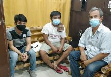 ‘Illegal’ butane canisters seized; 3 persons nabbed (From left) Karl Violata, 30; Henry Porras, 41; and Roberto Campos, 56, are facing charges violation of Presidential Decree No. 1865.