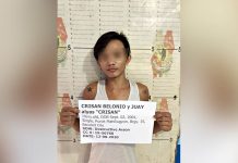 Crisan Belonio, 35, faces an arson charge. He caught in Barangay 35, Bacolod City around 8 a.m. on Dec. 8. BCPO