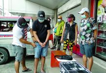 Man falls in Bolilao bust An antidrug operative frisks Mark Arroyo during an entrapment operation in Barangay Bolilao, Mandurriao, Iloilo City on Dec. 3. IAN PAUL CORDERO/PN