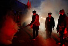 Mystery India illness wanes as officials search for source A man fumigates at a site at the Singhu border near New Delhi, India on Dec. 9, 2020. ADNAN ABIDI/REUTERS