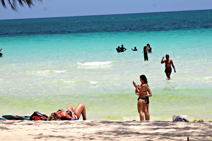 region DOT subsidy The Department of Tourism is hopeful that the volume of tourists in Boracay Island would continue to improve. PHOTO FROM AKEANFORUM.BLOGSPOT.COM