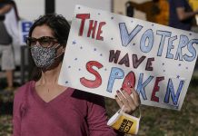 Wisconsin high court declines to hear Trump election lawsuit Supporters react after it was announced that President-elect Joe Biden defeated President Trump at a rally in Milwaukee. MORRY GASH/AP PHOTO