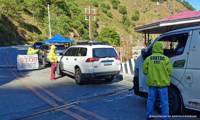 Bontoc-Mountain-Province-checkpoint_CNNPH Photo courtesy of Municipality of Bontoc/Facebook