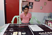 Hinigaran local falls in drug sting BUSTED. Abnell Suanque yielded these suspected shabu and marked money during an entrapment operation in in Barangay 1 Poblacion, Hinigaran, Negros Occidental on Jan. 27. RADIO NATIN HINIGARAN
