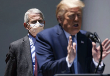 Fauci rejects Trump claim that US COVID deaths overcounted Dr. Anthony Fauci, the nation’s leading infectious disease specialist, looks on as President Donald Trump speaks to reporters at the White House on May 15, 2020. SAMUEL CORUM/THE NEW YORK TIMES