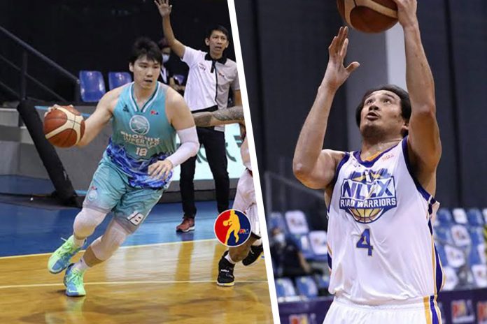 NLEX Road Warriors’ Raul Soyud (left) and Phoenix Super LPG Fuel Masters’ Justin Chua will join the bubble training of Gilas Pilipinas in preparation for the 2021 FIBA Asia Cup qualifier slated next month. PBA PHOTO