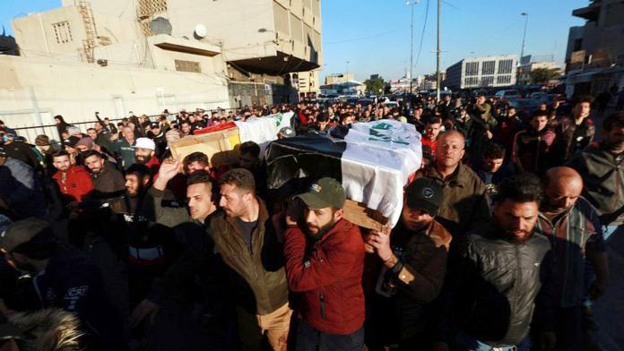 iraq Funerals for some of the victims of suicide bombings in Baghdad, Iraq took place on Thursday. GETTY IMAGES