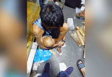 17 grams of ‘shabu’ seized Drug suspect Albert Oñates sits handcuffed during an entrapment operation in Barangay Mandalagan, Bacolod City on Jan. 14. RBSFM BACOLOD PATROL TEAM