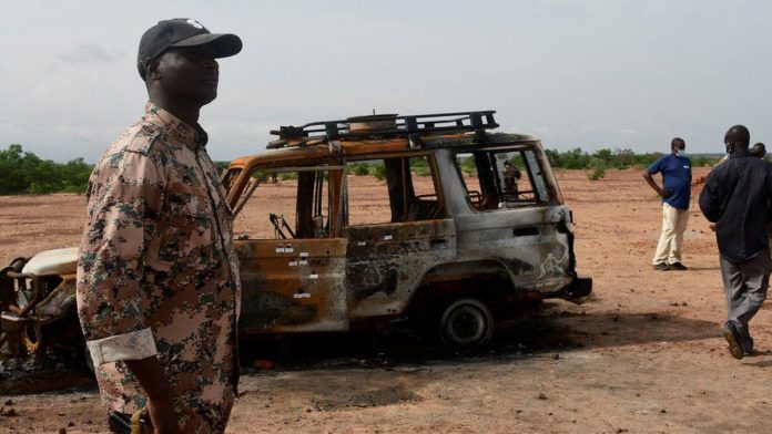 The aftermath of an attack in August in Niger, which has suffered a number claimed by jihadist groups. GETTY IMAGES The aftermath of an attack in August in Niger, which has suffered a number claimed by jihadist groups. GETTY IMAGES