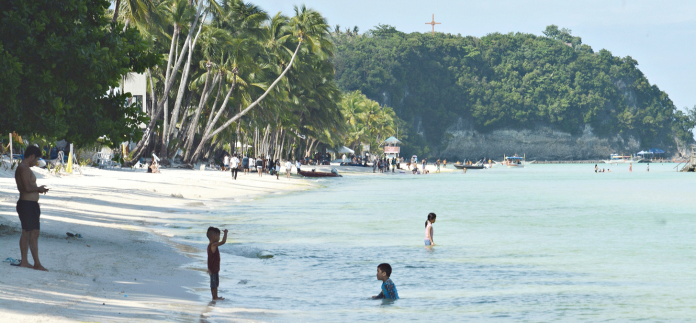 Boracay Island is open to domestic tourists from general community quarantine (GCQ) and modified GCQ areas. IAN PAUL CORDERO/PN