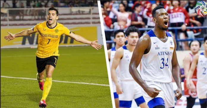 Marañon Spanish football player Bienvenido Marañon (left) and Ivorian basketball player Angelo Kouame (right) are a step away from becoming Filipino citizens. AFC AND UAAP