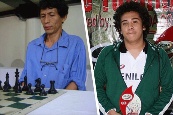 PCAP-Iloilo,-Negros Chess Window,NCAA. Ilonggo Cesar Mariano (left) plays a vital role for Iloilo Kisela Knights to dominate over Laguna Heroes and Antipolo Cobras in the first conference of Professional Chess Association of the Philippines game on Wednesday night, while Bacolodnon Joel Pimentel (right) shows the way for Negros Kingsmen to win against Cavite Spartans and Isabela Knight Raider.