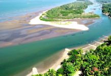 Aerial captured photo of the Negros Occidental Coastal Wetlands Conservation Area, a coastal type of wetland that covers almost 110 kilometers of coastline in Negros Occidental. VINCE RAY YULO