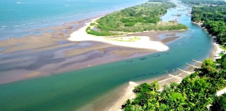 Aerial captured photo of the Negros Occidental Coastal Wetlands Conservation Area, a coastal type of wetland that covers almost 110 kilometers of coastline in Negros Occidental. VINCE RAY YULO