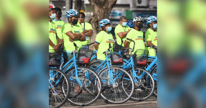 bikes These bicycles will be used by barangay tanods in Iloilo City to patrol their jurisdiction. The city government turned over 54 bikes to watchmen of selected villages in the metro on Feb. 1. CMO