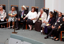 Australia marks 13th anniversary of indigenous apology Members of Australia's Stolen Generation listen to Australian Prime Minister Kevin Rudd deliver his speech in Canberra. REUTERS