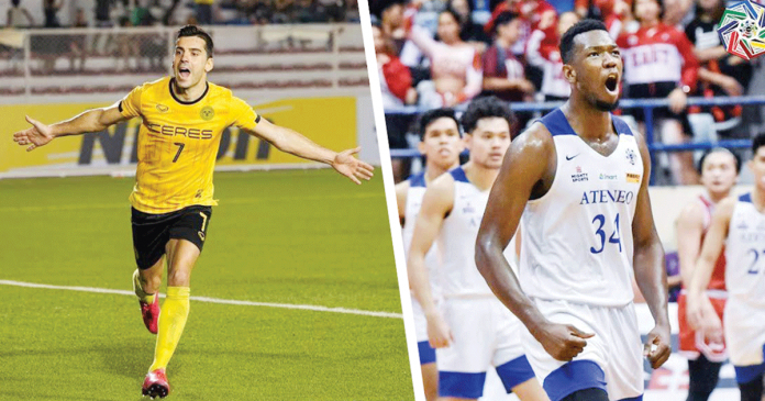 Naturalization-bills The naturalization bills of Spanish football player Bienvenido Marañon (left) and Ivorian basketball player Angelo Kouame (right) are now up for President Rodrigo Duterte’s signature. AFC, UAAP