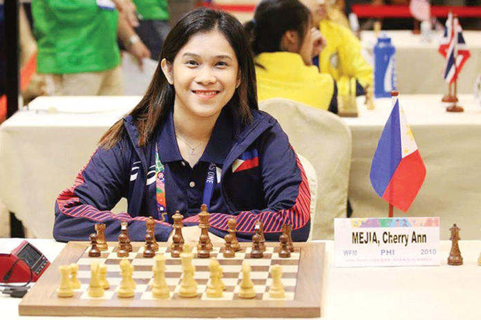 PCAP Cherry Ann Mejia triumphs in her blitz event and settled for a draw in the rapid event of Iloilo Kisela Knights’ win over Mindoro Tamaraws on Saturday. CHERRY ANN MEJIA/FACEBOOK
