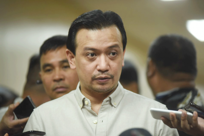 Trillanes_c “The rule of law prevailed,” says former senator Antonio Trillanes IV upon the dismissal of the revived rebellion case against him. PN FILE PHOTO