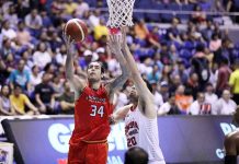 Rumor to reality Standhardinger-Slaughter swap is a go Christian Standhardinger (left) will now suit up for Barangay Ginebra San Miguel Kings, while Gregory Slaughter (right) will don the jersey of NorthPort Batang Pier. PBA