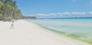 WHERE HAVE ALL THE TOURISTS GONE? The famous “white beach” of Boracay Island used to be teeming with tourists prior to the coronavirus pandemic. Now, it is almost like a “ghost beach”. PN PHOTO