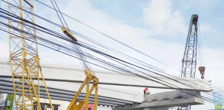 As of Friday morning, a total of 22 girders have been installed on the Ungka flyover being constructed in Barangay Ungka II, Pavia, Iloilo. The Department of Public Works and Highways in Region 6 targets to complete the installment of 40 girders on Sunday. IME SORNITO
