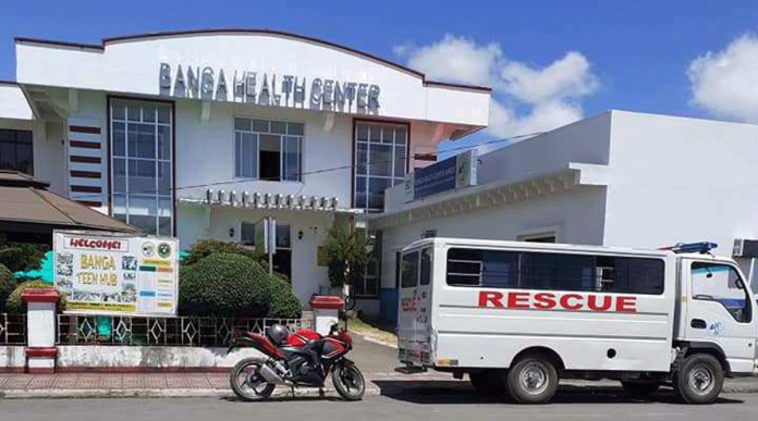 region-banga This is the health center of Banga, Aklan. Banga inter-agency taskforce advises residents to stay home to avoid spreading or catching coronavirus disease.
