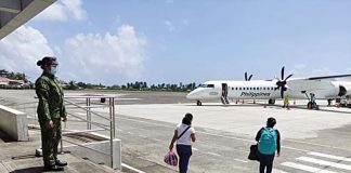 The number of passengers passing through the Kalibo International Airport has been low due to the coronavirus pandemic. Newer and more relaxed travel guidelines are expected to improve the figures. PHOTO BY KALIBO AVIATION PNP