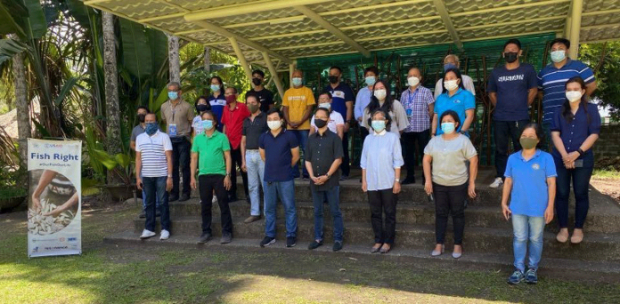 region-kiko Participants with Cong. Francisco “Kiko” Benitez at the USAID Fish Right Planning Workshop.