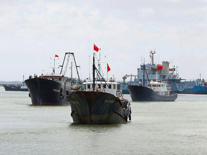Around 220 Chinese vessels were seen in line formation at the Julian Felipe Reef on March 7. For retired Supreme Court associate justice Antonio Carpio, it could be a ‘prelude’ to China’s occupation. GMA NETWORK