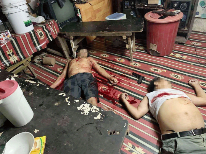 shootout A man listed as the No. 1 most wanted person in Tigbauan, Iloilo and his companion died following a shootout with anti-kidnapping operatives of the Philippine National Police in Barangay Sta. Cruz, Antipolo City, Rizal on March 10. PNP-AKG