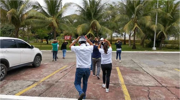 GBP-PR Panay Power Corporation conducts earthquake drill while observing minimum health standards.