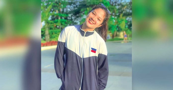 Cindy Joy Diasnes of Iloilo A. Diasnes Gym earns gold medal in the senior female black poomsae category of the recently held 2021 Smart/MVPSF Visayas CPJ Taekwondo Poomsae and Speed Kicking Championships. CINDY JOY DIASNES/FACEBOOK