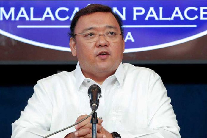 "They are not hyping up the issue. They were just merely stating a fact when they said that there were lingering presence of the Chinese vessels in the Julian Felipe Reef," says Presidential spokesperson Harry Roque. PRESIDENTIAL PHOTO