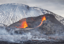 New fissure opens up at Icelandic volcano Lava flows from an eruption of a volcano on the Reykjanes Peninsula in southwestern Iceland on March 31, 2021. Iceland's latest volcano eruption is still attracting crowds of people hoping to get close to the gentle lava flows. AP PHOTO/MARCO DI MARCO
