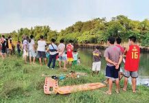 3 drown in Sagay City river Kibitzers flock to this portion of Himoga-an River in Barangay Paraiso, Sagay City, Negros Occidental where three persons drowned on April 11. SAGAY CITY DRRMO