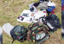 2 ‘Reds’ die in Hinoba-an encounter These are some of the items recovered from Saturday’s encounter in Barangay Bulwangan, Hinoba-an, Negros Occidental. Two suspected members of the New People’s Army were killed. 15IB