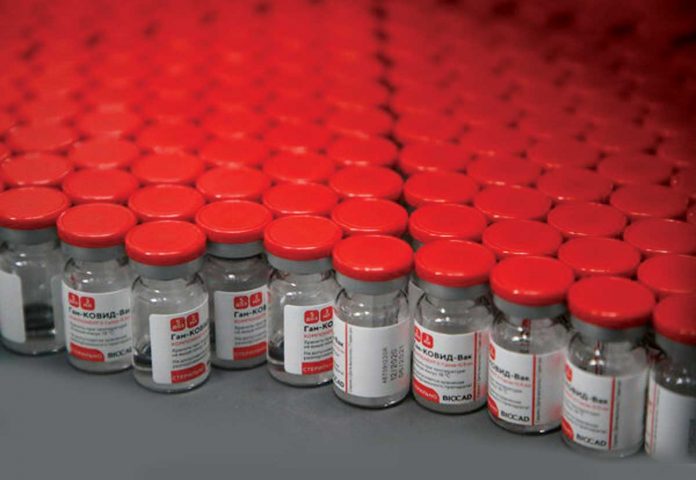 Vials of the Sputnik V vaccine against coronavirus disease 2019. ANTON VAGANOV/REUTERS