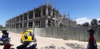 The construction of this three-storey new provincial capitol of Guimaras started in 2019. Work slowed down due to the coronavirus pandemic. PHOTO BY JAPHET FAJARDO/PN