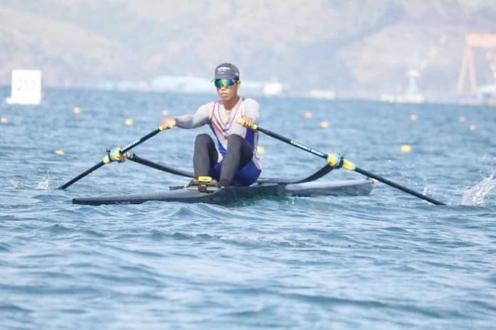 Rower Cris Nievarez became the eighth Filipino athlete to qualify for the 2020 Tokyo Olympics. PHOTO BY CRIS MARASIGAN NIEVAREZ/FB