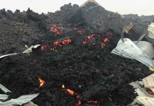 Hundreds of houses buried by Congo volcano lava