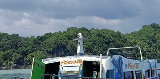 This modernized steel vessel transports passengers from Buenavista, Guimaras to Iloilo City and back. After a sea tragedy in 2019, fiberglass and modernized boats replaced the wooden ones for a safer voyage. PANAY NEWS PHOTO