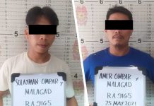 Muslim bros yield firearms, ‘shabu’ These two brothers were caught in a buy-bust operation in Barangay Loboc, La Paz, Iloilo City on May 25. MANDURRIAO POLICE STATION/ICPO