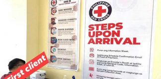 Philippine Red Cross’ Boracay-Malay chapter has started accepting clients wanting to be tested for coronavirus disease 2019 via their saliva specimens. PHOTO BY PRC BORACAY-MALAY