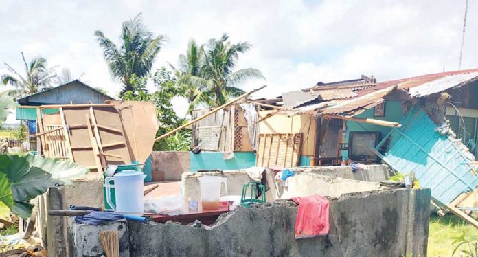 region-glenda-roxas-tornado NO ROOF, NO WALLS. A tornado ripped open this house in Barangay Gabu-an, Roxas City on May 14. Good thing the owners were away when the twister struck. PHOTO BY THE CAPIZ KABALAKA INFORMATION CENTER