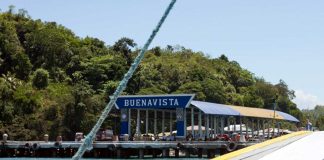 There are only three ports of entry to the island province of Guimaras. This one is the Buenavista Wharf in the municipality of Buenavista. The two others are the Jordan Wharf and the Ro-Ro Wharf in Hoskyn, Jordan.