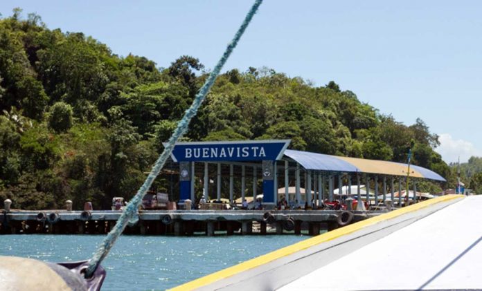 region-guimaras There are only three ports of entry to the island province of Guimaras. This one is the Buenavista Wharf in the municipality of Buenavista. The two others are the Jordan Wharf and the Ro-Ro Wharf in Hoskyn, Jordan.